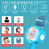 olcso Mikrofonok-kézi vezeték nélküli bluetooth mikrofon ktv karaoke mikrofon hangszóróval ios Android telefon számítógéphez