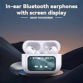 preiswerte TWS Echte kabellose Kopfhörer-Bluetooth 5.4 drahtlose Ohrhörer LCD Farbdisplay ANC Geräuschunterdrückung TWS Sportkopfhörer
