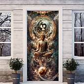 levne Kryty dveří-Bohemian Buddha Dveřní Dekorace Dveřní Kryty Dveřní Gobelín Dveřní Závěs Dekorace Pozadí Vnitřní/Venkovní Dveřní Banner pro Vchodové Dveře Usedlosti