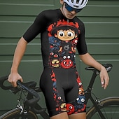 Недорогие Комплекты мужской одежды-Муж. Велокофты и велошорты Мультипликация С короткими рукавами Велоспорт Наборы одежды с 3 задними карманами Горные велосипеды Шоссейные велосипеды