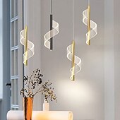 economico Luci a sospensione-lampada a sospensione a tubo lungo in stile industriale nordico, nastro di ferro, piccola lampada a sospensione 30 cm 110-240 V