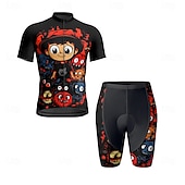 Недорогие Комплекты мужской одежды-Муж. Велокофты и велошорты Мультипликация С короткими рукавами Велоспорт Наборы одежды с 3 задними карманами Горные велосипеды Шоссейные велосипеды