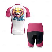 voordelige Herenkleding sets-Voor heren Wielrenshirt met shorts Korte mouw Bergracen Wegwielrennen Fuchsia Rode roos Grafisch Fietsen Spandex Sport Grafisch Letter en nummer Kleding
