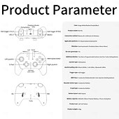 preiswerte Spielperipheriegeräte-RG P01 Kabelgebundener kabelloser Bluetooth-Spielecontroller RGB-Hall-Effekt-Joystick Xbox-Gamepad für PC Android iOS Steam
