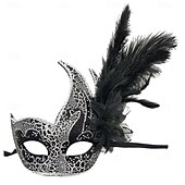 olcso Maszk-Farsangi maszk Maszk Halloween-kellékek Felnőttek Női Fél arc Teljesítmény Parti Álarcos mulatság Farsang Mardi Gras Könnyű farsangi jelmez