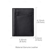 cheap Wallets-Men&#039;s RFID Blocking Wallet, Premium Cowhide Leather, Slim Design with Multiple Card Slots and ID Window – Secure and Stylish Wallet for Everyday Use Wine Black Dark Green
