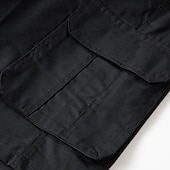 economico Classico-Per uomo Pantaloncini modello cargo Pantaloncini Maglia da escursione Vita elastica Multi tasca Color Block Liscio Traspirante Indossabile Lunghezza del ginocchio Esterno Informale Giornaliero Di