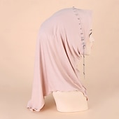 billige Arabisk muslim-Dame Hodeinnpakninger Hijab skjerf Hodeskjerf Religiøs Dubai islamsk Arabisk Muslim Ramadan Voksne Halstørklæ