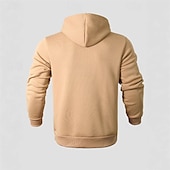 economico felpe con cappuccio da uomo di base-Per uomo Felpa con cappuccio Nero Vino Blu marino Cachi Grigio Con cappuccio Color Block Collage Tasche Sportivo Giornaliero Per eventi Poliestere Streetwear Essenziale Informale Autunno Inverno