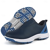 preiswerte Herren Golfschuhe-weiße Golfschuhe für Herren mit Reißverschluss, atmungsaktivem Obermaterial und gepolsterter Sohle für Komfort und Leistung auf dem Platz
