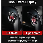 preiswerte Anhänger &amp; Ornamente fürs Auto-Kohlefaser Auto Motor Start Stop Schalter Knopfabdeckung Zündung Kratzschutz dekoratives Auto Autozubehör Interieur Auto-Styling
