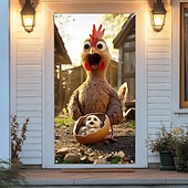 billige Dørdeksler-Morsomme Dyre Dørdekorasjoner Dørdeksler Syng Hval Dørteppe Dørgardin Dekorasjon Bakgrunn Innendørs/Utendørs Dørbanner Forsidegård