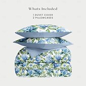 billiga 100% bomull-Blommig Duvet Överdrag Fullstor Sängset Sängset Täcke Överdrag Mjuk Lätt Komforter Överdrag med 2 Kuddöverdrag för Sommar Vår