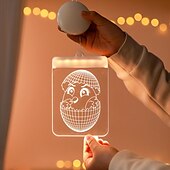 cheap Decorative Lights-LED Easter bunny Easter egg with suction cup window lamp, festive dinner party atmosphere decoration lamp, AAA battery box power supply