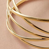 abordables Bracelets-Manchettes Bracelets Femme Fantaisie Précieux Punk Mode Luxe Bracelet Bijoux Doré pour Soirée