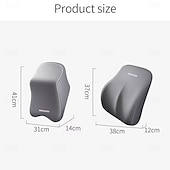 economico Poggiatesta e cuscini per auto-1 pz/2 pz supporto lombare per auto poggiatesta cuscino per il collo memory foam cuscino lombare universale morbido cuscini per il collo cuscino forniture per auto