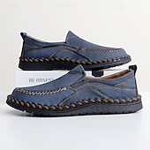 preiswerte Herrenpantoletten &amp; -slipper-Freizeit-Schlupfschuhe aus Kunstleder für Herren mit Steppnähten – bequemes, atmungsaktives Alltagsschuhwerk für Outdoor- und Freizeitaktivitäten