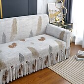 baratos Cobertura de Sofa-1 peça capa de sofá elástica com saia capa de sofá impressa protetor de móveis para quarto sala de estar decoração de casa