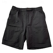 billige Klassisk-Herre Taktiske shorts Cargoshorts Shorts Bermudashorts Elastisk midje Lomme med glidelås Rett ben عادي Pustende Hurtigtørkende Knelengde utendørs Avslappet Camping &amp; Vandring Sport Mote Svart Grønn