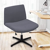 cheap Futon Sofa Cover-Armless Chair Cover, Cat Scratch Proof Soft Office Desk Chair Slipcovers Washable Work Chair Cover for Office Computer Gaming Chair