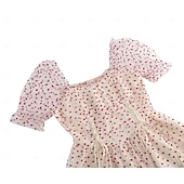 economico Vestiti-Anni 1950 Retrò Vintage Lunghezza al ginocchio Vestito Abito da tè Abito Swing Cuore Aderente &amp; Svasato Altalena a dondolo Costume Per donna Natale Carnevale Capodanno Ritorno a casa Casual