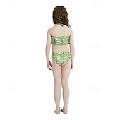 billiga Mermaid Baddräkt-Barn Flickor Badkläder för sjöjungfrun Baddräkt Helgdag Strand Vågar Semester Tropisk Baddräkter 4 år + Sommar Gul Rodnande Rosa
