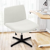 cheap Futon Sofa Cover-Armless Chair Cover, Cat Scratch Proof Soft Office Desk Chair Slipcovers Washable Work Chair Cover for Office Computer Gaming Chair