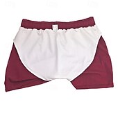baratos calção de banho boxer masculino-Homens Calção Justo de Natação Shorts de Natação Bermuda de Surf Calças Com Cordão Com bolsos Natação Surfe Praia Esportes Aquáticos Cor Sólida Verão Primavera