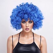economico Parrucche trendy sintetiche-Parrucche sintetiche Yaki liscia Con frangia A macchina Parrucca Corto Oro chiaro Violetto Marrone chiaro Marrone scuro A1 Capelli sintetici Per uomo Biondo