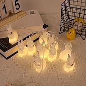 levne Velikonoční světla-velikonoční řetězová světla králičí kuřátko víla 1,5 m 10 LED na baterie domácí zahrada balkon pokoj dovolená velikonoční párty dekorace závěsná světla