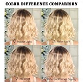 お買い得  トレンドの合成ウィッグ-人工毛ウィッグ ウェーブ カーリーウィーブ アシメントリー・ヘアカット ニートバング 機械製 かつら 30 インチ A1 合成 女性用 クラシック 快適 カラーグラデーション マルチカラー