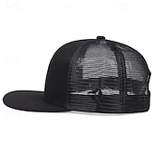 preiswerte Baseballkappe für Herren-Herren Snapback Cap Cap Basecap Sonnenhut Kappe Schwarz Weiß Polyester Modisch Brautkleider schlicht Strasse Täglich Graphic Einstellbar Sonnenschutz Atmungsaktiv