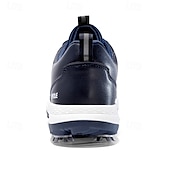 cheap Men&#039;s Golf Shoes-Men&#039;s Black and White Golf Shoes with Spiked Sole, Breathable Upper, and Lightweight Design for Comfort and Support on the Golf Course