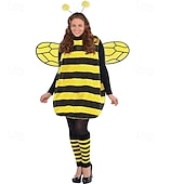abordables Disfraces de mujer-Mariquita Abeja Disfraz de carnaval Traje de cosplay Disfraces divertidos Niños Adulto Mujer Chica Cosplay Rendimiento Fiesta Víspera de Todos los Santos Carnaval Mascarada Mardi Gras Disfraz de