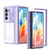 זול מארז סמסונג-מגן טלפון לסמסונג גלקסי Z Fold 6 Z Fold 5 כיסוי אחורי עמיד ללחץ רטרו TPU PC