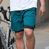 levne Pánské šortky, punčocháče a kalhoty-WOSAWE Pánské Cyklistické šortky Cyklošortky se sedlem Jezdit na kole Kraťasy Kraťasy podšité Volný potah Sportovní Prodyšné Rychleschnoucí Pohodlné Černá Námořnická modř Oblečení Cyklistické oblečení