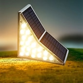 olcso Földi fények-2db napelemes lépcsőlámpa, 19 led ip67 vízálló csatorna világítás kerti, erkély korláthoz és kültéri hangulat dekorációhoz