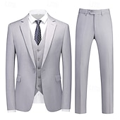 economico Vestiti-Anni Ruggenti Anni 1920 Abito a Tre Pezzi Pantaloni del Vestito Gentiluomo Gangster Testimoni dello Sposo Per uomo Giorno dei Re Carnevale Mascherata Matrimonio Feste Mascherata Adulti Cappotto Gilet