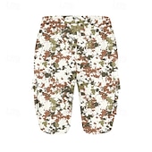 baratos Clássico-Homens Bermuda Cargo Shorts camuflados Calção Shorts de verão Com Cordão Cintura elástica Bolso multi Côr Camuflagem Conforto Vestível Comprimento do joelho Ao ar livre Esporte Diário Moda Casual