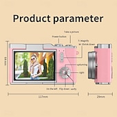 זול מצלמות פעולה-מצלמות hd דיגיטליות 4k 1080p קל לשימוש מסתובב 2.4 מסך lcd ccd