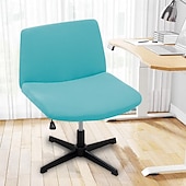 ieftine Futon Sofa Cover-Huse pentru scaun fără brațe, huse moale pentru scaun de birou, rezistente la zgârieturi de pisică