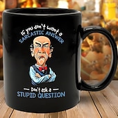 preiswerte Becher &amp; Tassen-Kaffeetasse, schwarze Retro-Vintage-Keramiktasse mit Grafikdesign, 12 oz/330 ml, perfektes Geschenk für Freunde, Muttertag, Hochzeit