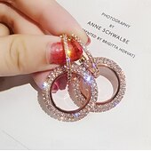 ieftine Cercei-Pentru femei Cercei Extravagant Bucurie Stilat cercei Bijuterii Argintiu / Roz auriu / Auriu Pentru Petrecere