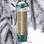 cheap Backyard Birding &amp; Wildlife-Squirrel Resistant Bird Feeders - No Squirrel Wild Bird Feeder - Metal Hummingbird Feeding Station Weight-Activated for Outdoor Patio