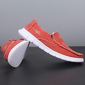 economico Slip-ons e mocassini da uomo-Per uomo Mocassini &amp; Slip-On Mocassini comodi Tela Confortevole Antiscivolo Mocassino Rosso Marrone Verde
