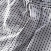 billiga Klassisk-Herr Långbyxor Casual byxor Ficka Snörning Elastisk midja Rand Komfort Andningsfunktion Semester Dagligen Helgdag Mode Streetwear Svart Vit