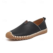 cheap Men&#039;s Slip-ons &amp; Loafers-Men&#039;s Casual Slip-On Sneakers – White Faux Leather with Contrast Stitched Design, Comfortable Everyday Shoes for Leisure and Outdoor Activities