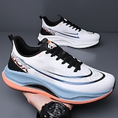 preiswerte Sneaker für Herren-weiß-blaue sportliche Lauf-Sneaker für Herren mit leichtem Design und gepolsterter Sohle – atmungsaktive Sportschuhe für einen aktiven Lebensstil und Fitness
