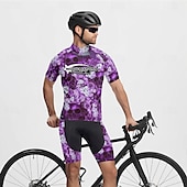 abordables Maillots pour hommes-Homme Maillot de cyclisme Crâne Manche Courte Cyclisme T-shirt Maillot avec 3 poches arrière VTT Vélo tout terrain Séchage Rapide Design Anatomique Évacuation de l&#039;Humidité Respirant Des sports Noir