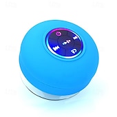 זול רמקולים-רמקול עמיד למים ipx4 רמקול אלחוטי נייד עם כוס יניקה usb נטענת למסיבות נסיעות לשירותים בבית ובחוץ (כוסות היניקה חייבות להיות על משטח חלק כדי להשתמש בהן)